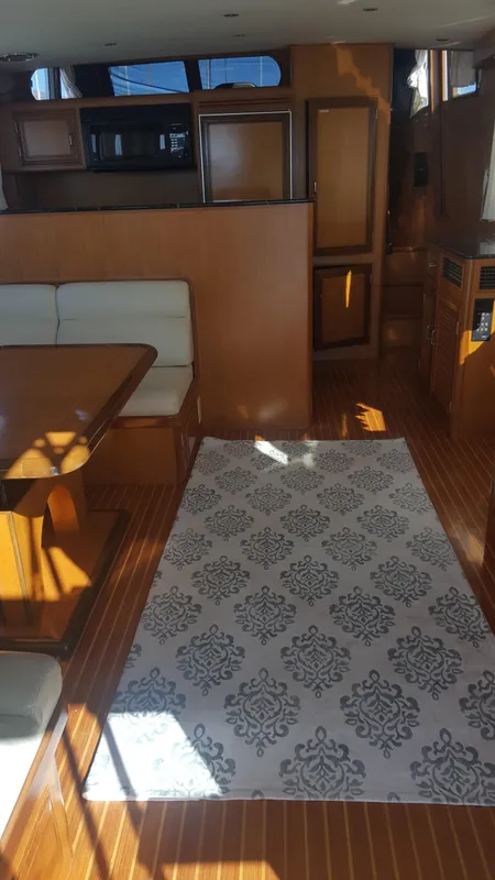 Entering from cockpit to main salon