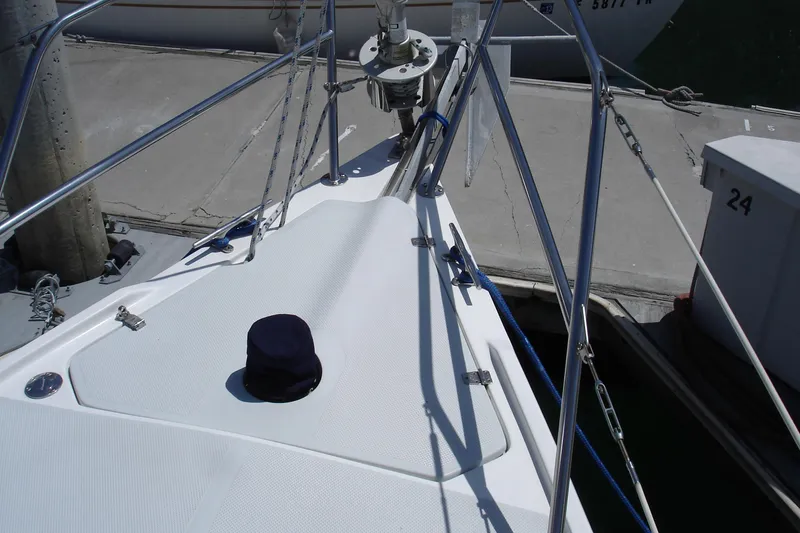 Anchor windlass below deck