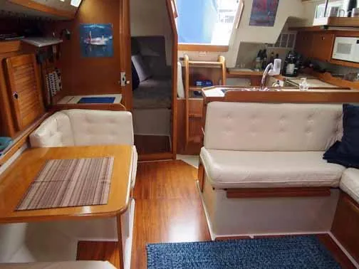 Looking aft