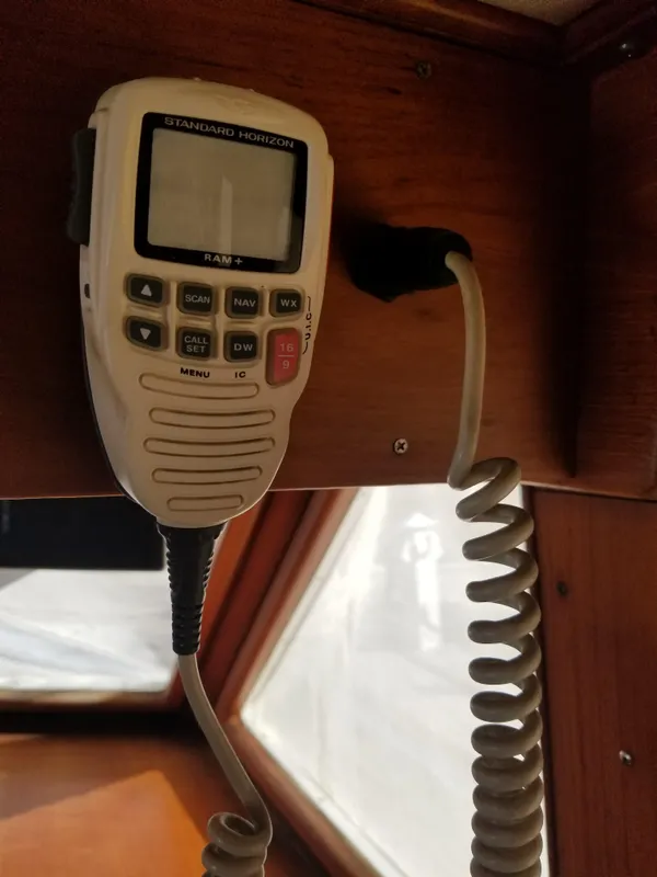 Remote VHF Mic at Lower Helm Station