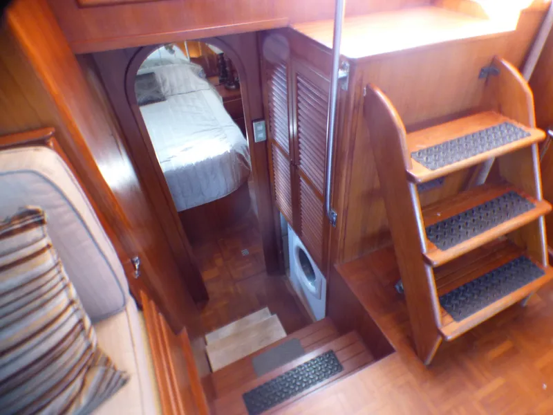 Stairs to art stateroom