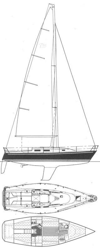 1990 Thomas Marine T35 by Tartan Yachts