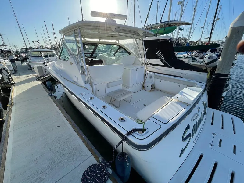Stern view in slip