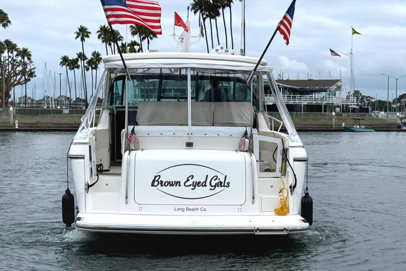 2004 Tiara Yachts 4000 Express named "Brown Eyed Girls" in Long Beach marina.