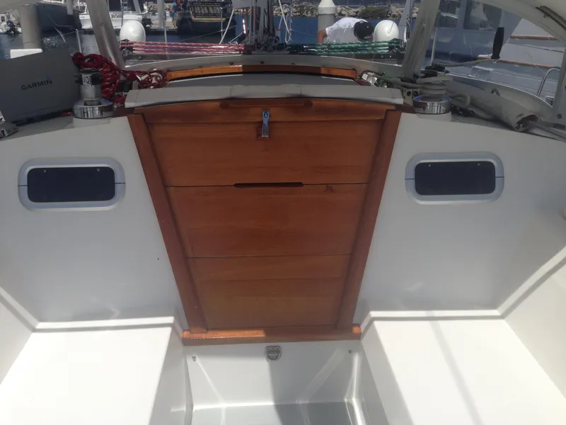 Varnished Companionway