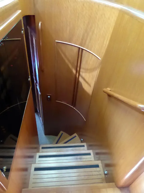 Stairs to suites