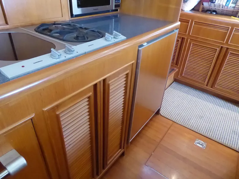 Galley refrigerator and stove top