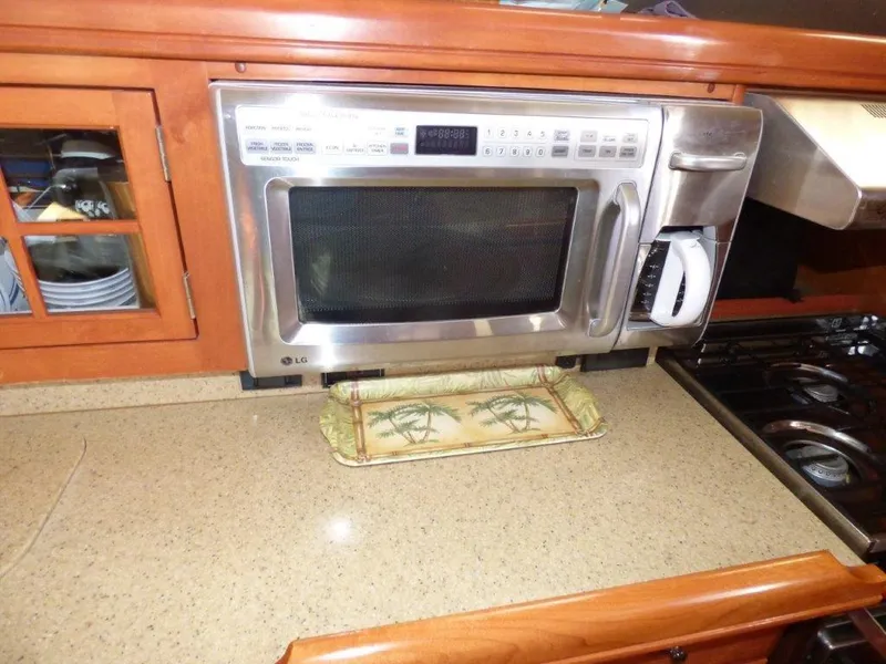 Microwave with coffee maker