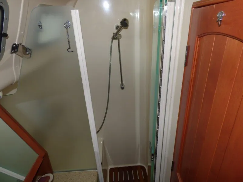 Aft head shower