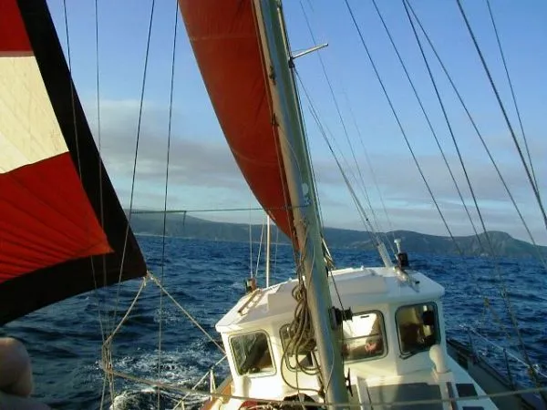 Under sail