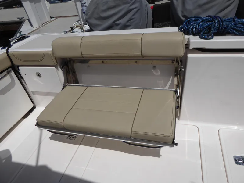 Transom seating (folds away)