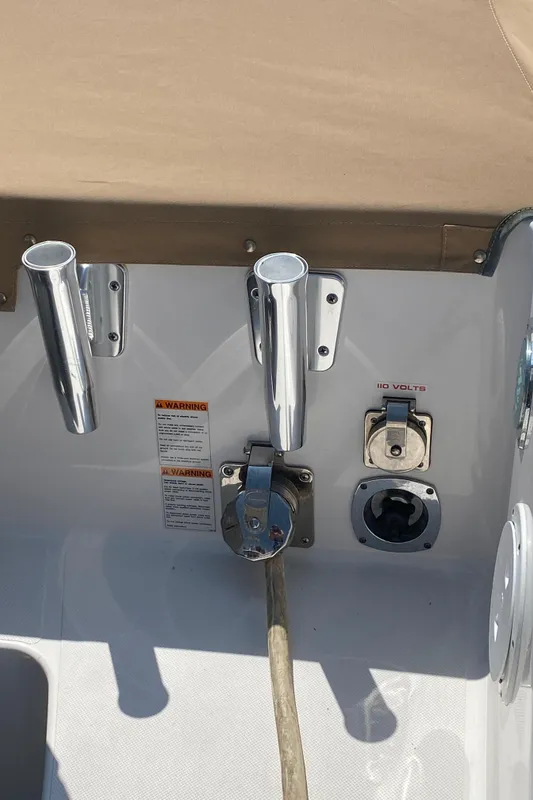 Rod holders, shore power