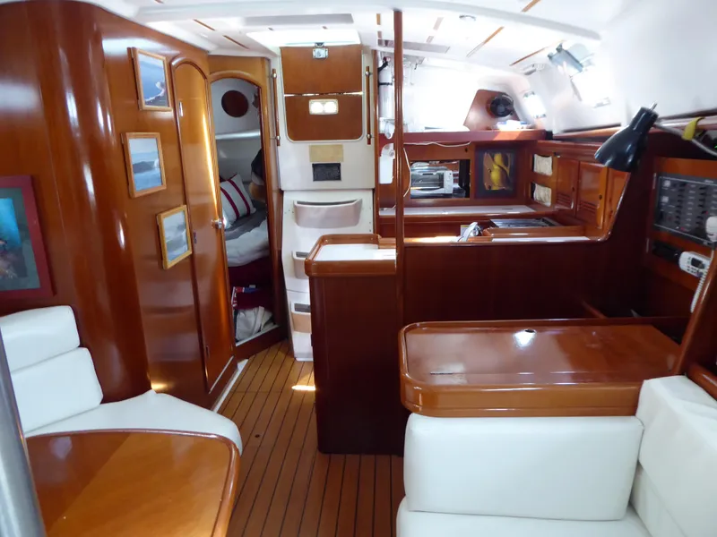 Looking aft