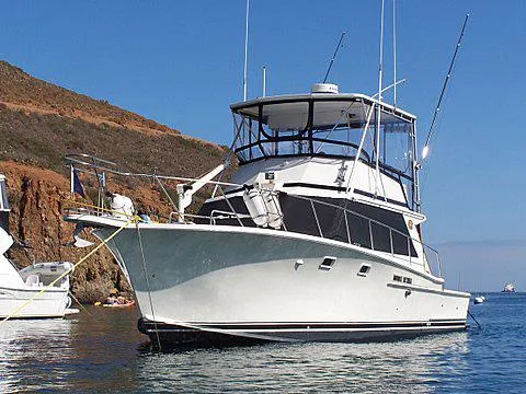 On a mooring in Catalina Island