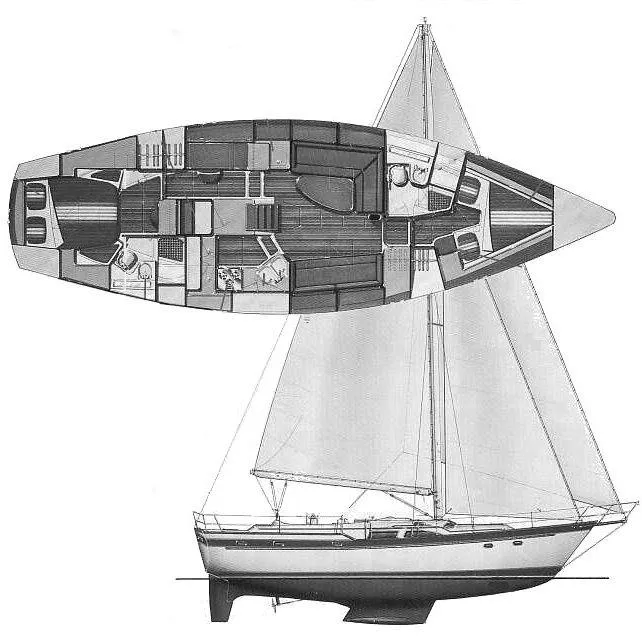 1987 Irwin 43 MK III Center Cockpit