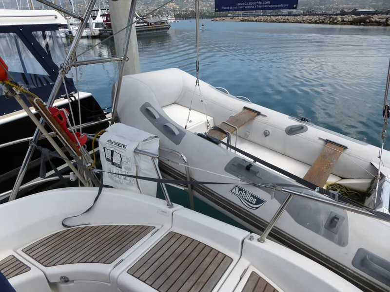 Tender on davits
