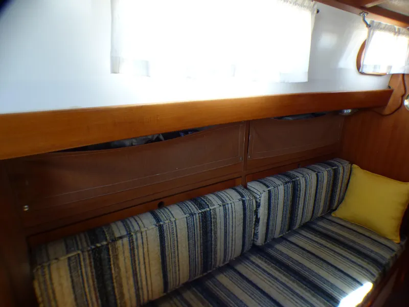 Salon storage units with canvas covers