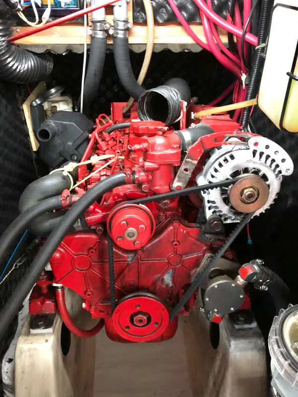 Super clean engine closeup