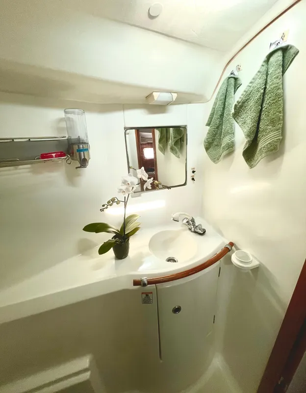 Aft head with shower