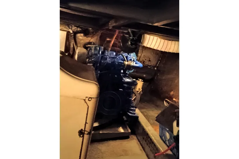 1978 Californian LRC engine room with visible machinery and components.