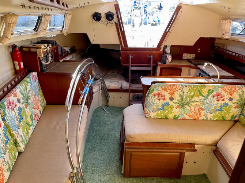 Looking Aft and Dodger Frame